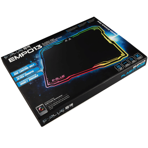 Tapis de Souris Gaming Rigide RGB - 10 Effets RGB Multicolore - EMP013