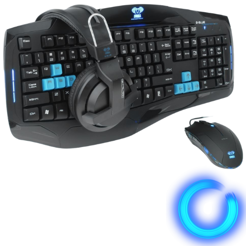 Pack Casque Gaming Sans Fil Klim Noir Et Bleu + Clavier Gaming Sans Fi à  Prix Carrefour